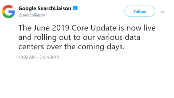 Google June 2019 Core Update